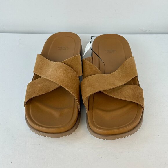 Men\'s 11 UGG Wainscott Slide Sandals - Chestnut Suede 1124902
